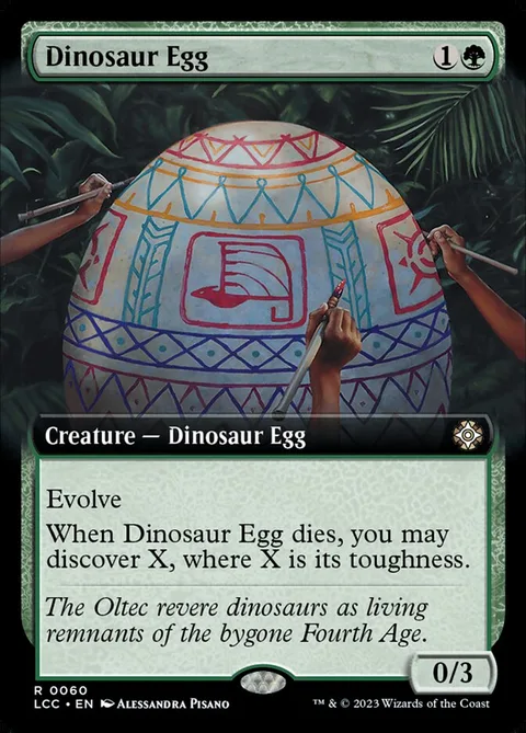 Dinosaur Egg Token (Green 0/1)
