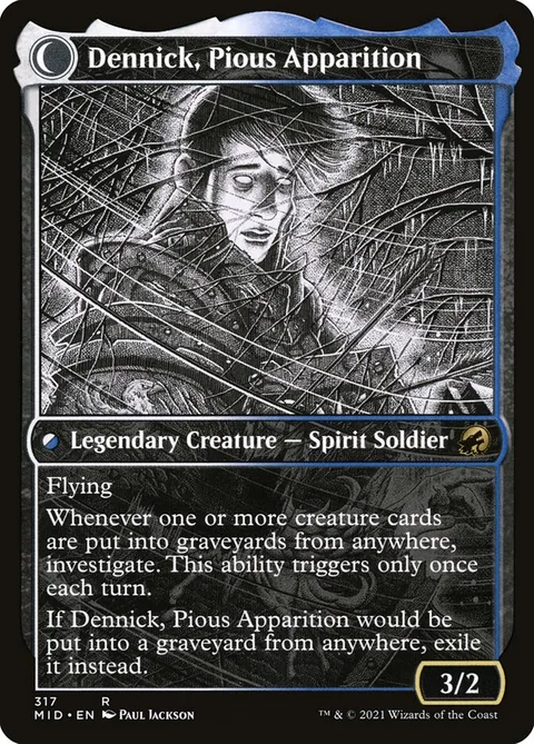 Dennick, Pious Apprentice // Dennick, Pious Apparition – Rückseite