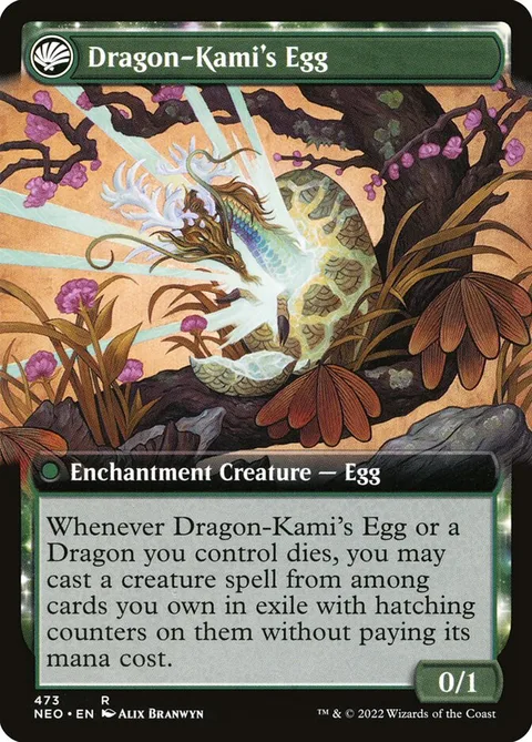 The Dragon-Kami Reborn // Dragon-Kami's Egg – Rückseite