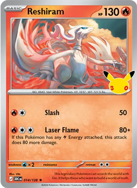 Reshiram [Slash | Laser Flame]