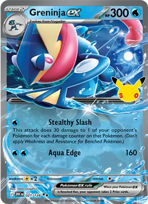 Greninja ex [Stealthy Slash | Aqua Edge]