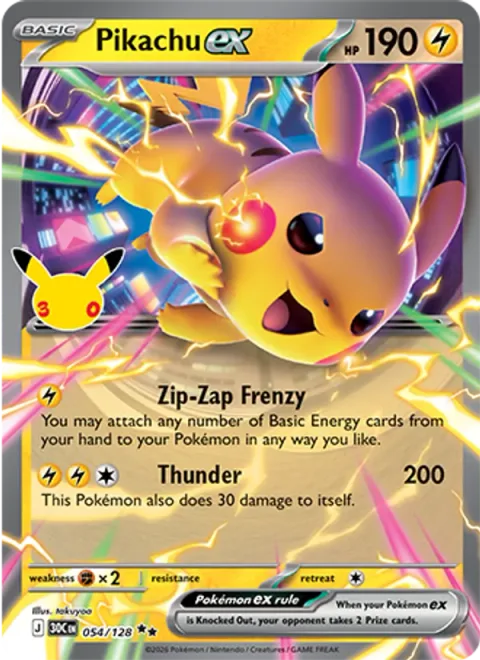 Pikachu ex [Zip-Zap Frenzy | Thunder]