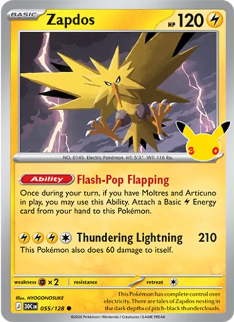 Zapdos [Flash-Pop Flapping | Thundering Lightning]