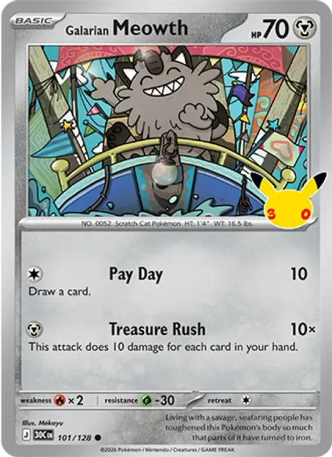 Galarian Meowth [Pay Day | Treasure Rush]