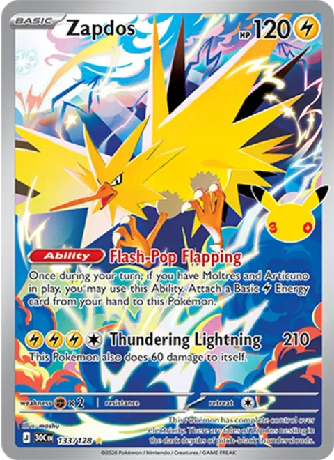 Zapdos [Flash-Pop Flapping | Thundering Lightning]