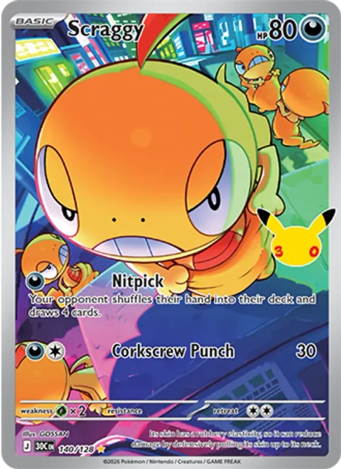 Scraggy [Nitpick | Corkscrew Punch]