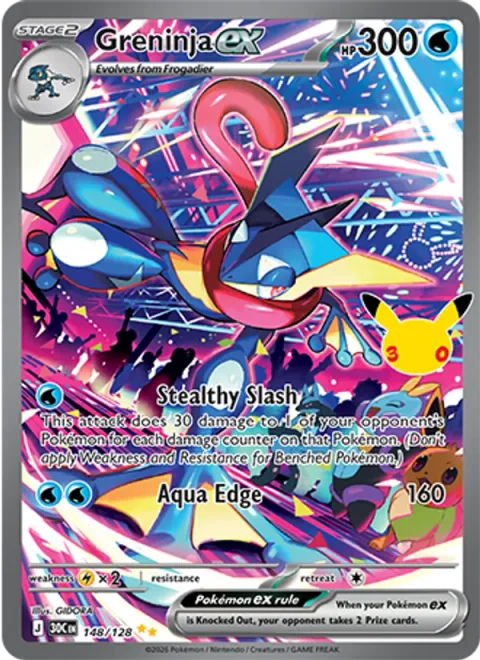 Greninja ex [Stealthy Slash | Aqua Edge]