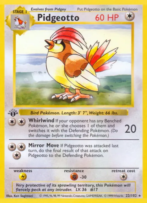 Pidgeotto [Whirlwind | Mirror Move]