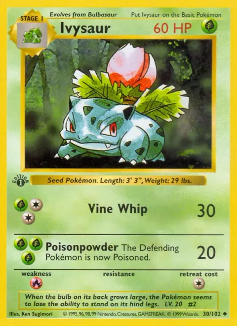 Ivysaur [Vine Whip | Poisonpowder]