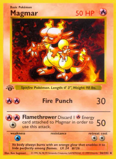 Magmar [Fire Punch | Flamethrower]