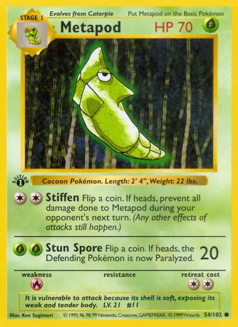 Metapod [Stiffen | Stun Spore]