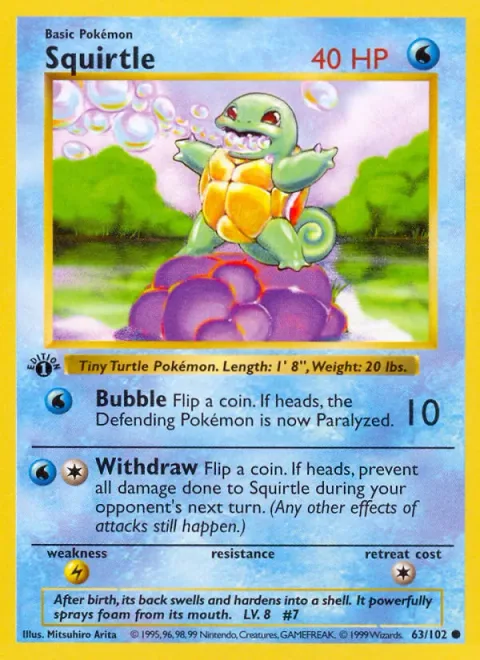 Squirtle [Bubble | Withdraw]