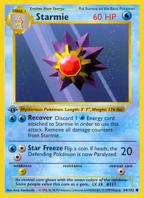 Starmie [Recover | Star Freeze]