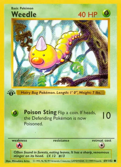 Weedle [Poison Sting | Base Set]
