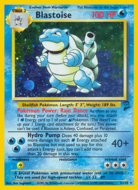 Blastoise [Rain Dance | Hydro Pump]