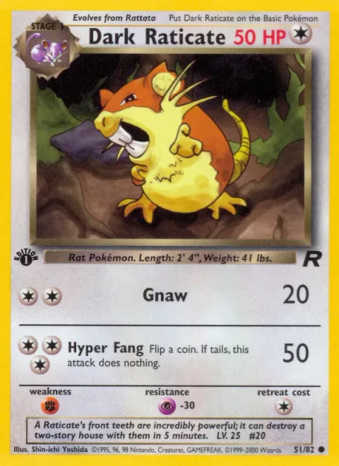 Dark Raticate [Gnaw | Hyper Fang]