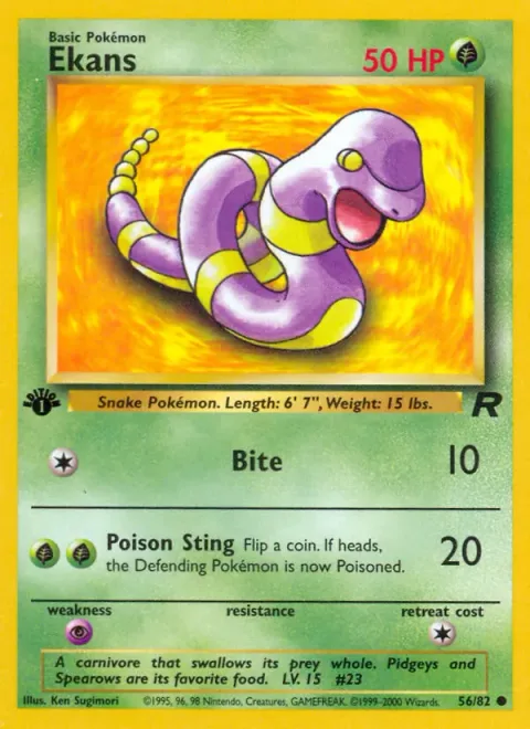 Ekans [Bite | Poison Sting]