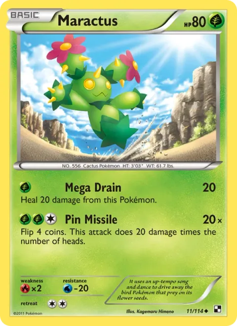 Maractus [Mega Drain | Pin Missile]