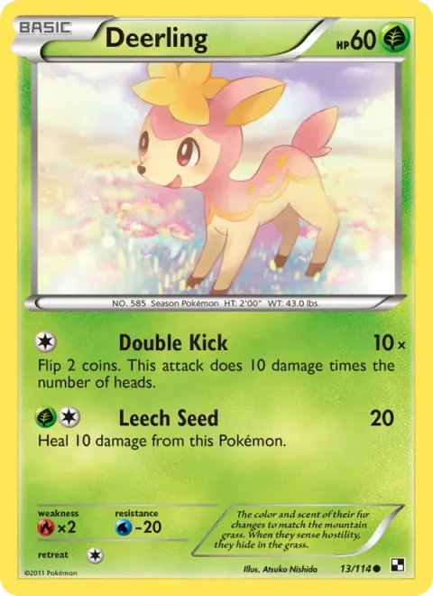 Deerling [Double Kick | Leech Seed]