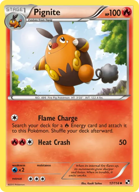 Pignite [Flame Charge | Heat Crash]