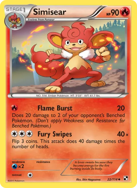 Simisear [Flame Burst | Fury Swipes]