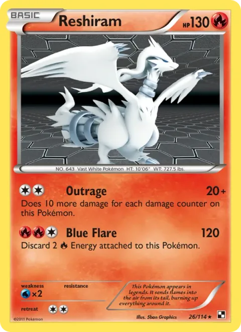 Reshiram [Outrage | Blue Flare]