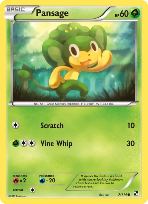 Pansage [Scratch | Vine Whip]
