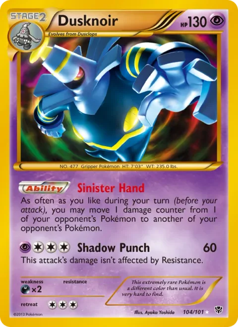 Dusknoir [Sinister Hand | Shadow Punch]