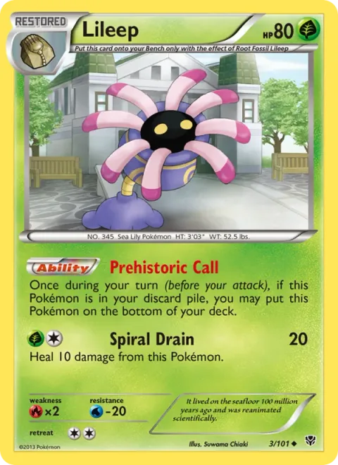 Lileep [Prehistoric Call | Spiral Drain]