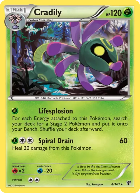 Cradily [Lifesplosion | Spiral Drain]