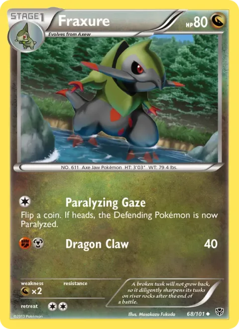 Fraxure [Paralyzing Gaze | Dragon Claw]