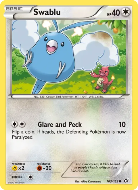 Swablu [Glare and Peck]
