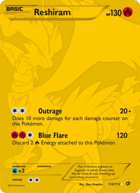 Reshiram [Outrage | Blue Flare]