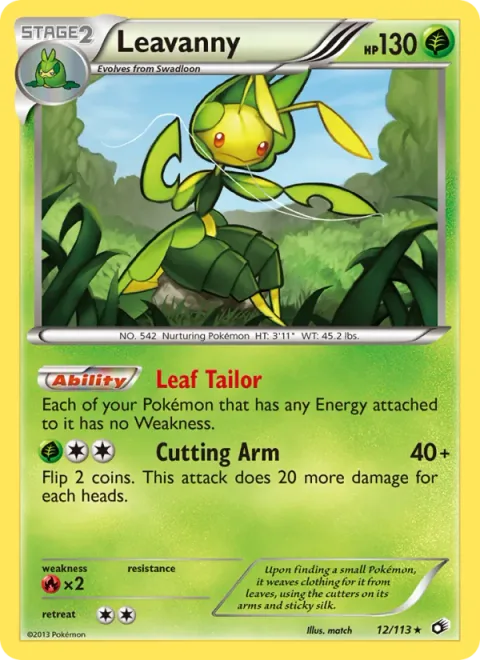 Leavanny [Leaf Tailor | Cutting Arm]