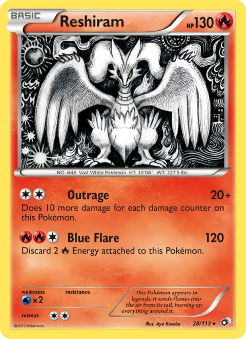 Reshiram [Outrage | Blue Flare]