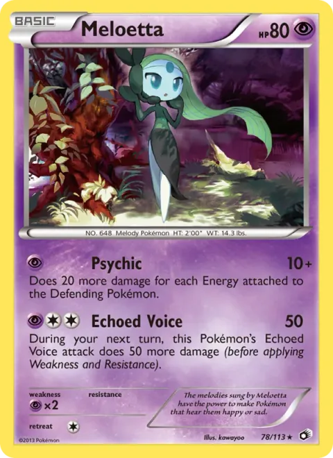 Meloetta EX [Brilliant Voice | Round]