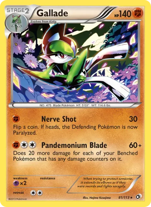 Gallade [Nerve Shot | Pandemonium Blade]