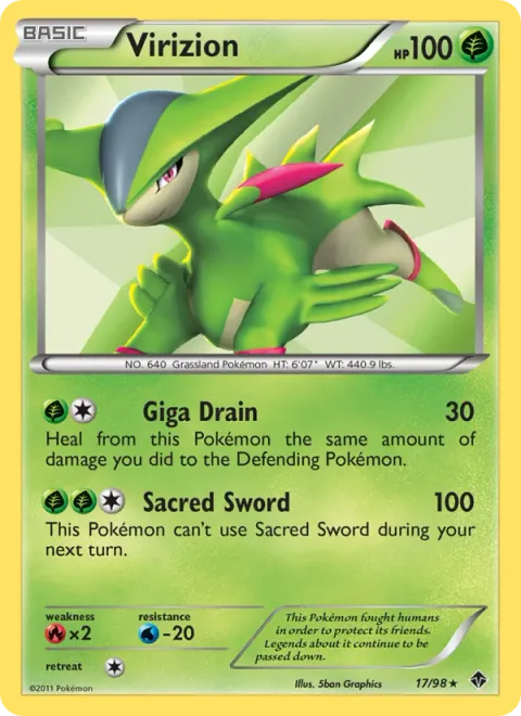 Virizion [Giga Drain | Sacred Sword]