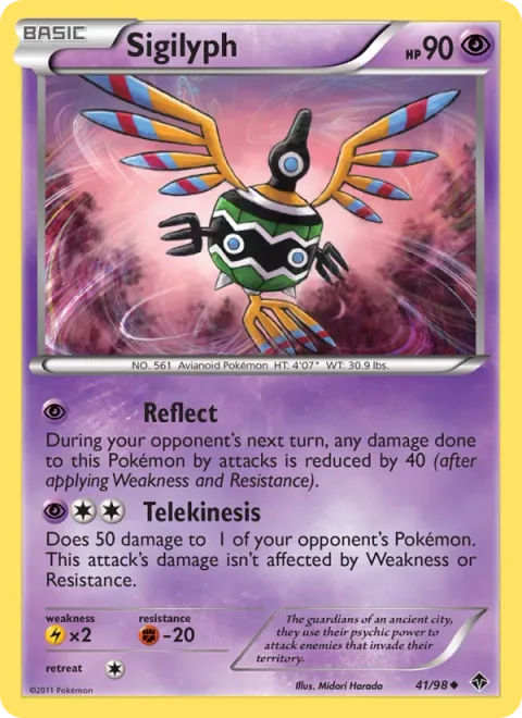Sigilyph [Reflect | Telekinesis]