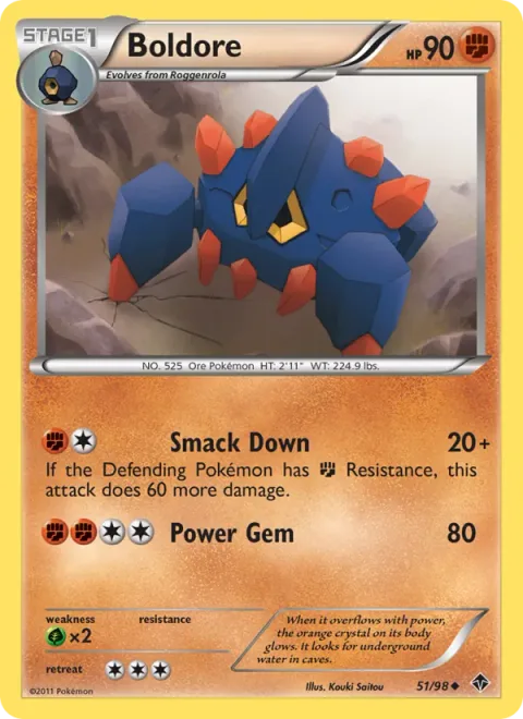 Boldore [Smack Down | Power Gem]