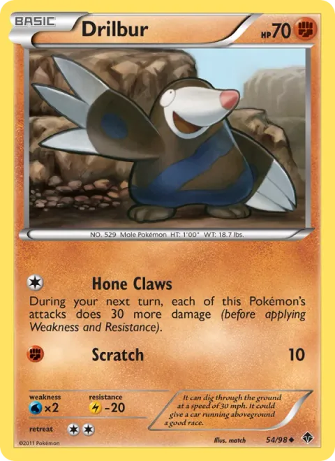 Drilbur [Hone Claws | Scratch]