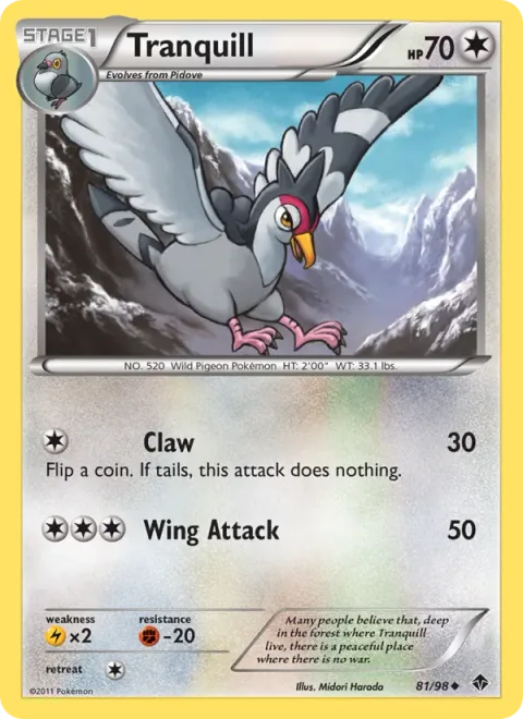 Tranquill [Claw | Wing Attack]