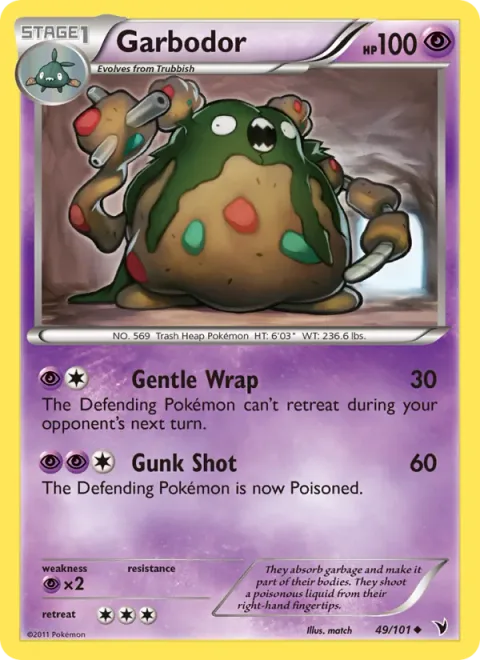 Garbodor [Gentle Wrap | Gunk Shot]