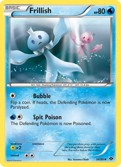 Frillish [Bubble | Spit Poison]
