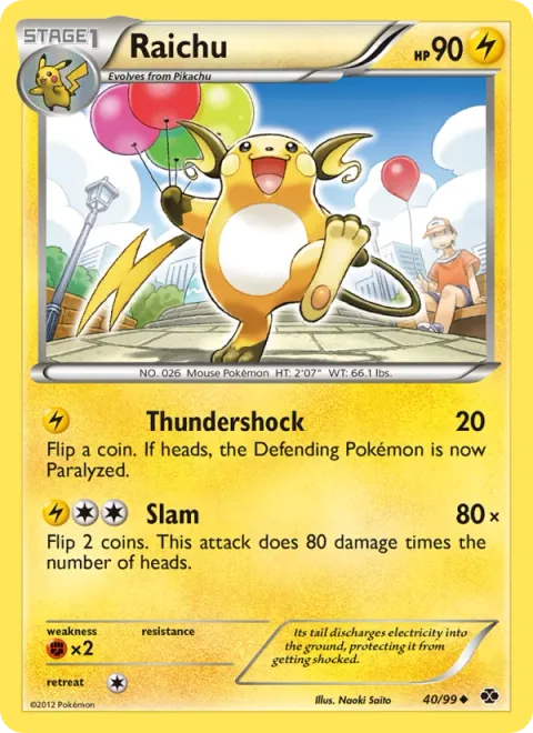Raichu [Thundershock | Slam]