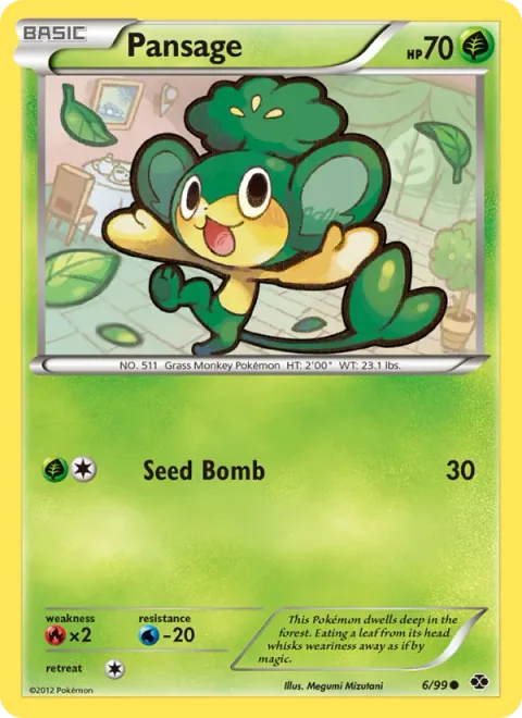 Pansage [Seed Bomb]