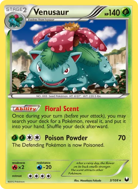 Venusaur [Floral Scent | Poison Powder]