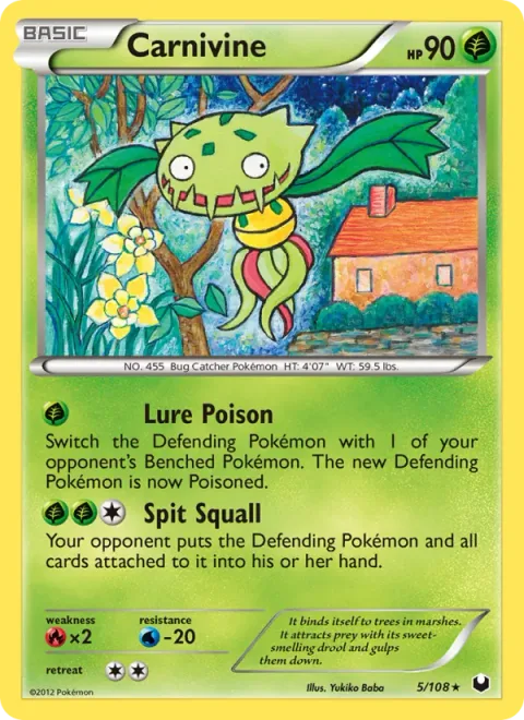 Carnivine [Lure Poison | Spit Squall]