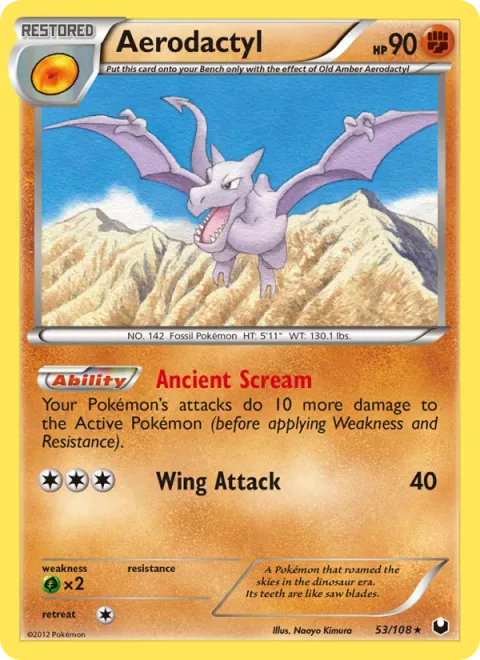 Aerodactyl [Ancient Scream | Wing Attack]