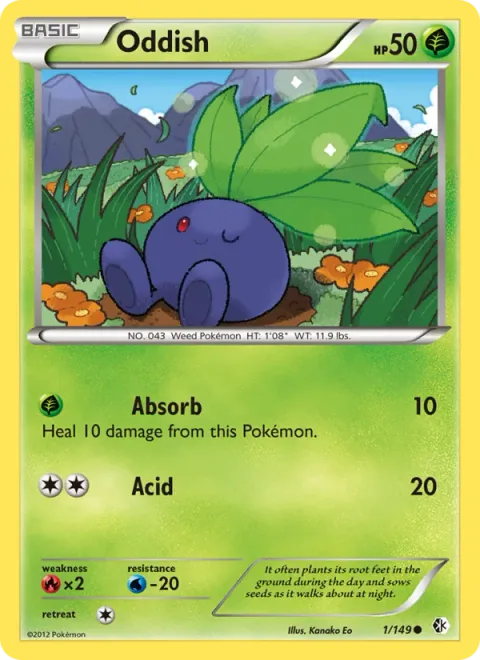 Oddish [Absorb | Acid]